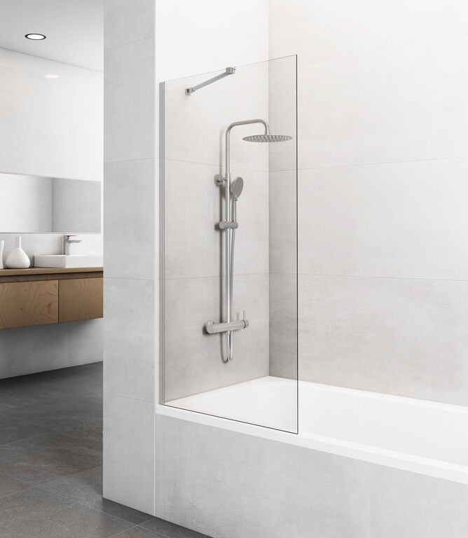 PANEL BAÑERA SCREEN 1F TP NICKEL 85 + BRAZO NICKEL