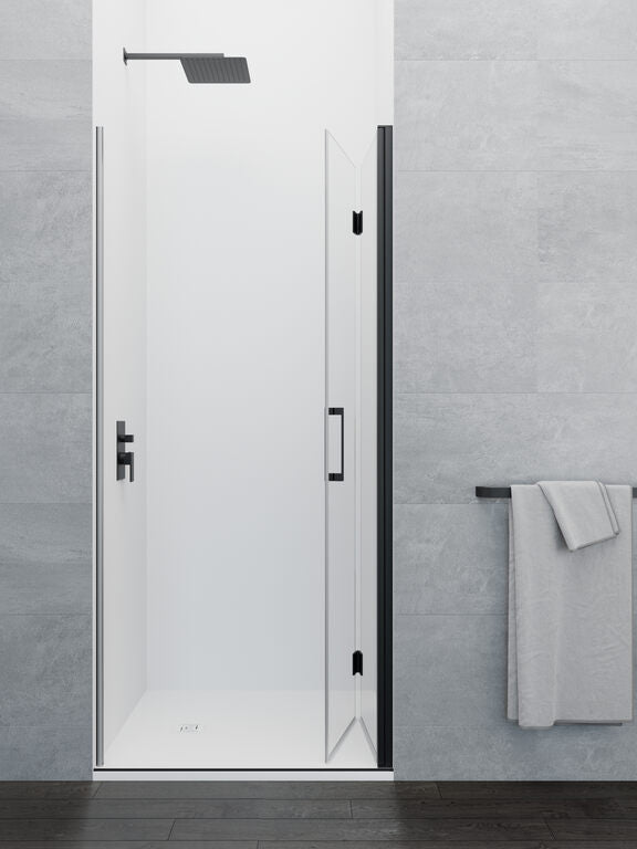 MAMPARA GLASS PLEGABLE C1 1F1P TP NG 60 (30+30) & MAMPARA GLASS PLEGABLE C1 1F1P TP NG 70 (40+30)