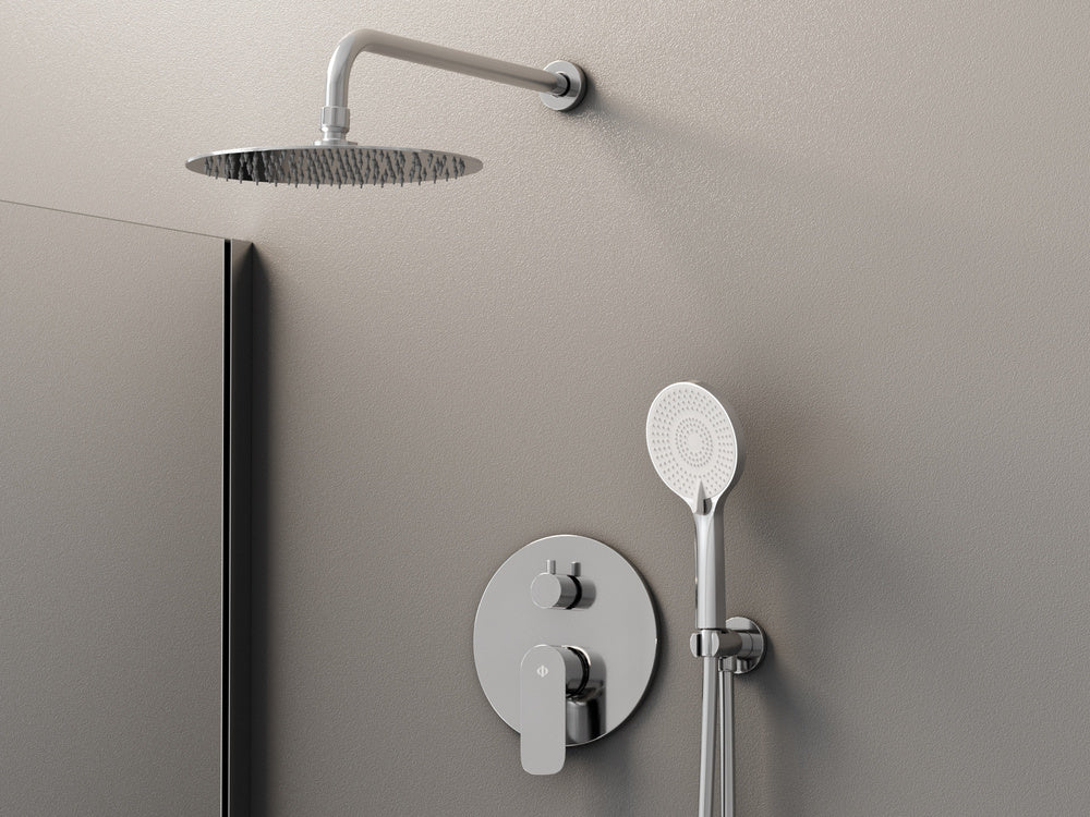 CONJUNTO GRIFERÍA ROUND EMPOTRABLE PARA DUCHA